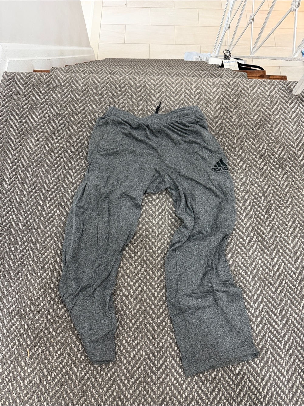 adidas Kids Gray Heather Jogger Sweatpants